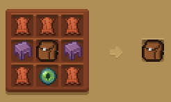 Receta de crafteo de la mochila nivel 3: cuero arriba, caparazón de shulker y mochila nivel 2 al medio, ojo de ender abajo